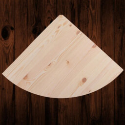 Woodeedoo Triangle Wooden Corner Shelves Pack Of 3 With Visible Supports Wall Mounted Storage Unit 40 X 40 X 1.4 Cm - thumbnail 5