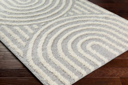 Livabliss Rodos-Modern Grey White Soft Plush Pile Living Bedroom Rug 160 X 213 Cm Easy Care, Non Shedding - thumbnail 6