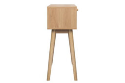Birlea Croxley Console Table Oak Rattan Hall Dressing Table - thumbnail 6