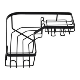 3Pcs Corner Shower Caddy No Drill Rustproof Bathroom Rack Set Metal Baskets Set - thumbnail 5
