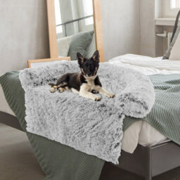 Costway Plush Calming Dog Couch Bed Dog Sofa Bed Anti-Slip Bottom With Washable Cover - thumbnail 5
