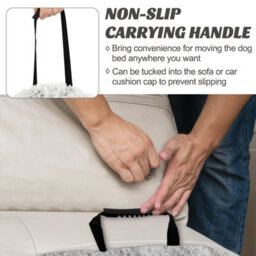 Costway Plush Calming Dog Couch Bed Dog Sofa Bed Anti-Slip Bottom With Washable Cover - thumbnail 6