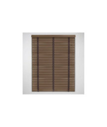 50mm Slat Dark Oak Real Wood Venetian Blind With Tapes 120Cm Drop 110Cm Wide - thumbnail 2