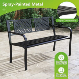 127Cm Garden Bench Outdoor Bench - thumbnail 6