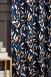 Sundour Madrid - 100% Blackout Thermal Self-Lined Curtains - Eyelet - 100% Polyester (Navy, Filled Cover - 18'' X 18'' (Single)) - thumbnail 3