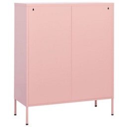 Walplus Storage Cabinet Pink 80X35X101.5 Cm Steel - thumbnail 5