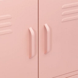 Walplus Storage Cabinet Pink 80X35X101.5 Cm Steel - thumbnail 7
