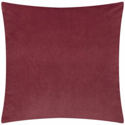 Paoletti Evoke Cut Velvet Feather Filled Cushion, Burgundy, 45 X 45 Cm - thumbnail 2