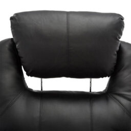More4Homes Rise Recliner Cinema Chair With Dual Motor, Heat And Massage, Remote Control, Side Pockets And Cup Holders In Black Bonded Leather - thumbnail 5