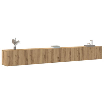 Berkfield 3 Piece Tv Cabinet Set Wall-Mounted Artisan Oak Engineered Wood - image 1