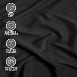 Bedlooms Double Fitted Sheet 25Cm Extra Deep - Soft Microfiber Deep Pocket Elacticated Bed Fitted Sheets Black, 137X190 Cm - thumbnail 5