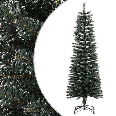 Berkfield Artificial Slim Christmas Tree With Stand Green 120 Cm Pvc - image 1