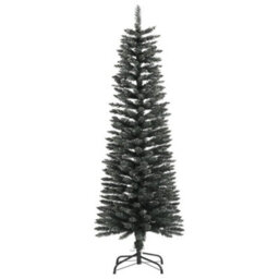 Berkfield Artificial Slim Christmas Tree With Stand Green 120 Cm Pvc - thumbnail 2