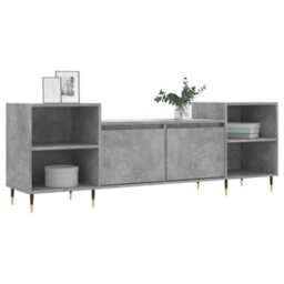 Berkfield Tv Cabinet Concrete Grey 160X35X55 Cm Engineered Wood - thumbnail 3