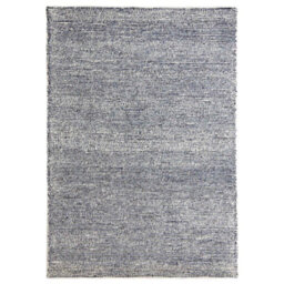 Melrose Soft Textured Blue Distressed Look Design Small Indoor Area Rug 080/150Cm - thumbnail 4