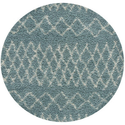 The Rugs Moroccan Shaggy Rugs And Runners Soft Fluffy Tribal Design High Pile Duck Egg Blue And Ivory Living Room Kitchen Hallway 950 - image 1