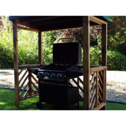 Marlborough Traditional Yogorm Bbq Shelter With A Burgundy Waterproof Cover - thumbnail 3