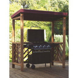 Marlborough Traditional Yogorm Bbq Shelter With A Burgundy Waterproof Cover - thumbnail 2