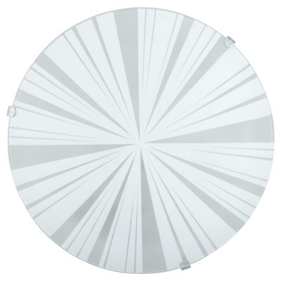 Elegant Wall Flush Ceiling Light With Satin Glass Shade - E27 Bulb Design - image 1