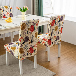 Chair Covers, Dining Room 6-Piece Stretch Covers For Modern Weddings, Hotels, And Restaurant Decor - thumbnail 3