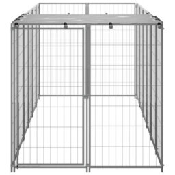 Walplus Dog Kennel Silver 330X110X110 Cm Steel - thumbnail 3