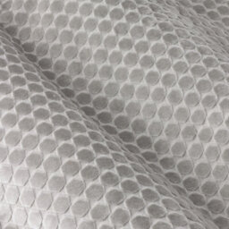 Paoletti Neptune Fully Lined Velvet Eyelet Curtain Pair, Silver, (W) 168 X (D) 137Cm - thumbnail 6