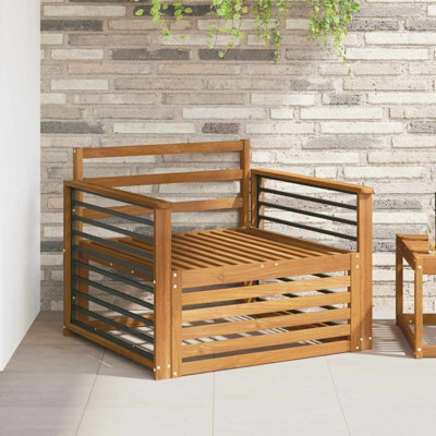 Walplus 2 Piece Outdoor Sofa Set Natural Garden Patio Seating - image 1