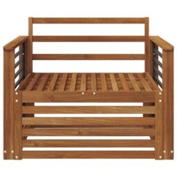 Walplus 2 Piece Outdoor Sofa Set Natural Garden Patio Seating - thumbnail 3