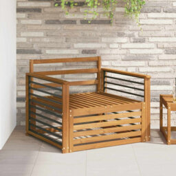 Walplus 2 Piece Outdoor Sofa Set Natural Garden Patio Seating - thumbnail 1
