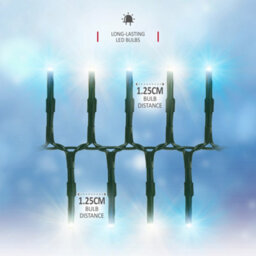 NETTA 1000 Led Cluster String Lights 12M Indoor/outdoor Christmas Lights - Warm & Cool White - thumbnail 3