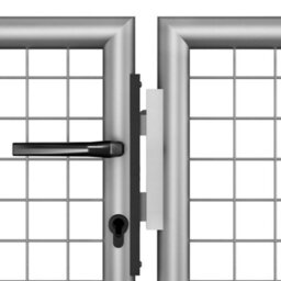 Berkfield Classic Garden Gate Galvanised Steel 306X250 Cm Silver - thumbnail 4