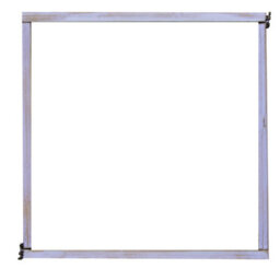 Christmas Tree World Brushed White & Gold Large Wooden Trapezoid Christmas Tree Skirt - thumbnail 4