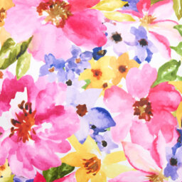 icon Indoor And Outdoor Waterproof Filled Cushion 2X Watercolour Floral & 2X Pink - thumbnail 8