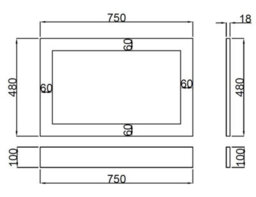 Affine 750mm End Bath Panel Traditional Bathroom 18mm Mdf Matt Green With Plinth - thumbnail 3