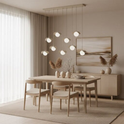 Emibig Lighting Emibig Ritual Pendant Lamp 9 X G9 Beige - thumbnail 5