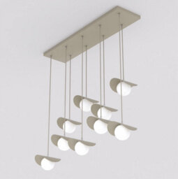 Emibig Lighting Emibig Ritual Pendant Lamp 9 X G9 Beige - thumbnail 8