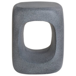 Beliani Accent Marble-Effect Side Table 33 X 33 Cm Grey, Weather-Resistant, No Assembly - thumbnail 1