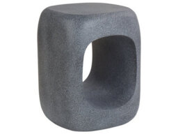 Beliani Accent Marble-Effect Side Table 33 X 33 Cm Grey, Weather-Resistant, No Assembly - thumbnail 3