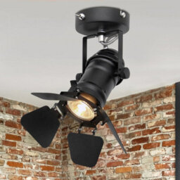 Long Life Lamps Company 4W Black Industrial Flush Mount Single Adjustable Ceiling Or Wall Spotlight M0098 - thumbnail 9