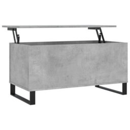 Berkfield Coffee Table Concrete Grey 90X44.5X45 Cm Engineered Wood - thumbnail 2