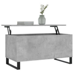 Berkfield Coffee Table Concrete Grey 90X44.5X45 Cm Engineered Wood - thumbnail 3