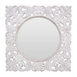 Orsina Helga Antique White Wall Mirror