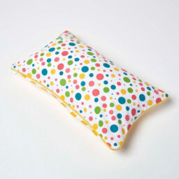 Homescapes Cotton Multi Colour Polka Dots Cushion Cover, 30 X 50 Cm - thumbnail 4