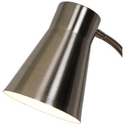 GoodHome Hetange Satin Nickel Effect Floor Light - thumbnail 4