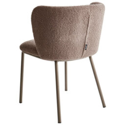 Beliani Set Of 2 Dining Chairs Mina Ii Boucle Light Brown - thumbnail 7