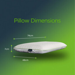 Snuggledown Bamboo Memory Foam Pillow 1 Pack Medium Support Orthopaedic Pillow Machine Washable Zipped Cover 74X48Cm - thumbnail 9
