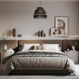 Happy Homewares Classic Chic Victorian Style Lamp Shade In Black Elasticated Fabric - thumbnail 7