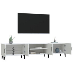 Berkfield Tv Cabinet White 180X31.5X40 Cm Engineered Wood - thumbnail 5
