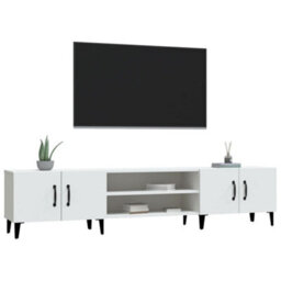Berkfield Tv Cabinet White 180X31.5X40 Cm Engineered Wood - thumbnail 4