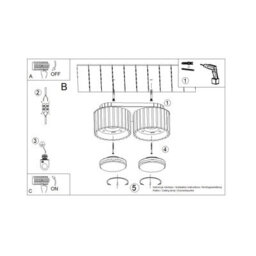 Luminosa Lighting Luminosa Aura Surface Mounted Downlight Burgundy 2X Gx53 - thumbnail 8